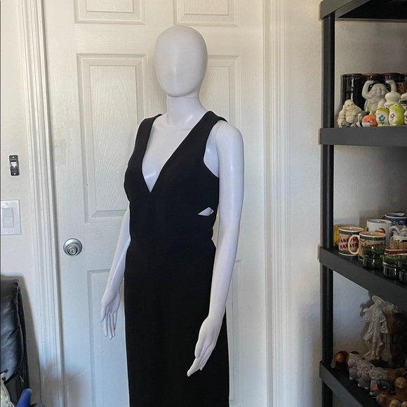 Gianni Versace Vintage 90’s Versus long Black Sleeveless Cutout sides dress 2/4 - Picture 5 of 15